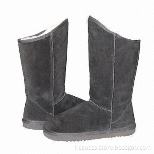 2012 Women's Fashionable Snow Boots, White Double Face Sheepskin Insole